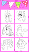 Glitter Unicorn Coloring Book ภาพหน้าจอ 3