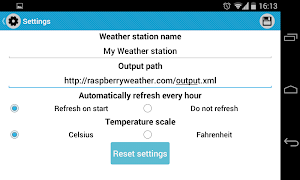 Raspberry Weather screenshot 2