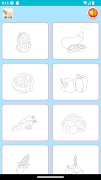 برنامه‌نما Coloring Fruit Vegetable عکس از صفحه