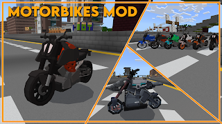 Motorbikes Mod Minecraft ảnh chụp màn hình 3