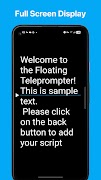 برنامه‌نما Teleprompter: Floating Notes عکس از صفحه