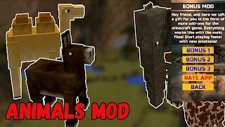 Animals Mod For MCPE poster