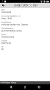 Consulta CEP スクリーンショット 2