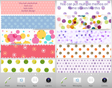 Sticky Memo Notepad *Dots* 3 screenshot 2