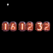 برنامه‌نما Nixie Clock Watch عکس از صفحه