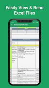 XLSX Viewer: Excel Reader, XLS captura de pantalla 3