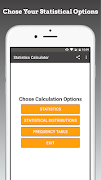 Statistics Calculator स्क्रीनशॉट 1