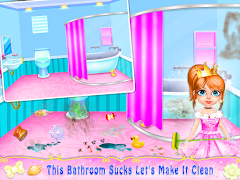برنامه‌نما Princess Fun Home Cleanup عکس از صفحه