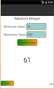 Random Integer Generator ภาพหน้าจอ 1