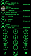 Dialer Theme Circle Green screenshot 1
