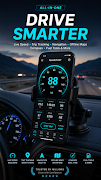 Digital & Analog Speedometer Cartaz