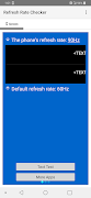 1 Schermata Refresh Rate Checker