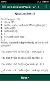 Core Java SCJP Quiz Questions captura de pantalla 1