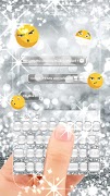 Silver Diamond Keyboard Theme screenshot 6