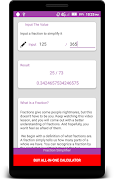 Fraction Simplifier syot layar 1