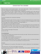 Math Tricks Screenshot 6