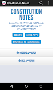 پوستر CONSTITUTION NOTES (UPSC, SSC)