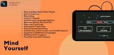 Mind IPTV Player Pro スクリーンショット 1