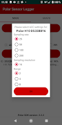 Polar Sensor Logger স্ক্রিনশট 2
