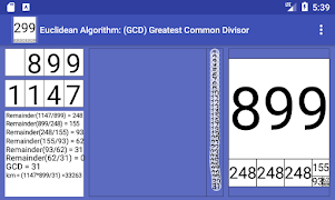 Euclidean Algorithm GCD syot layar 3