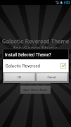 Galactic Reversed Theme captura de pantalla 2