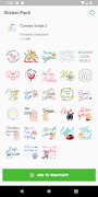 Cursive Script 2 Sticker Pack by Pomelo Tree 포스터