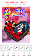 برنامه‌نما Birthday Cake Photo Frame عکس از صفحه