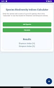 Biodiversity Index Calculator স্ক্রিনশট 6