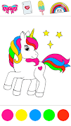 Glitter Unicorn Coloring Book تصوير الشاشة 5