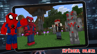 Mod Super Homem-Aranha Minecraft Cartaz