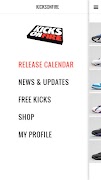 برنامه‌نما KicksOnFire: Shop, Release Cal عکس از صفحه