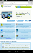 Codeproof Secure Browser captura de pantalla 7