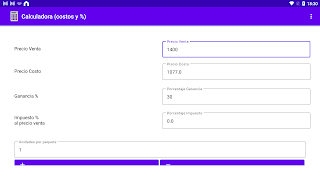 Calculadora de Costos capture d'écran 5