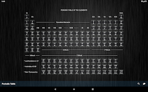 برنامه‌نما PeriodicTable عکس از صفحه