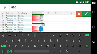 Keyboard for Excel screenshot 5