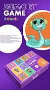 Memory Game Animals اسکرین شاٹ 4