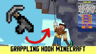 برنامه‌نما Grappling Hook Mod Minecraft عکس از صفحه