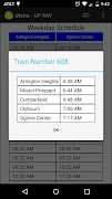 Schedule for Metra - UP-NW imagem de tela 5