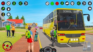 School Bus Driving Games 3D ภาพหน้าจอ 2