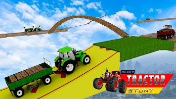 Farm Stunt: Heavy Tractor game Cartaz
