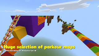 Parkour for minecraft map poster