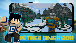 Aether Dimension Minecraft PE syot layar 1