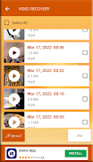 استرجاع الفيديوهات المحذوفة Screenshot 5
