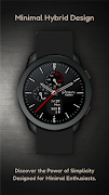 Ebon Basic - Hybrid Watch Face screenshot 1