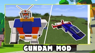 Gundam Mod for Minecraft PE poster