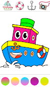 Vehicles coloring glitter game screenshot 2