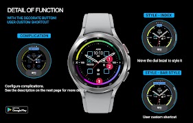 ACRO Aqua Night AN47 Watchface 스크린샷 2