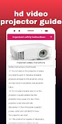 HD Video Projector Guide 截图 2
