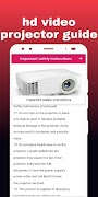 برنامه‌نما HD Video Projector Guide عکس از صفحه