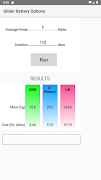 Glider Battery Options syot layar 2